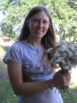 Rachel Edwards with Yarrow