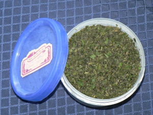 I run my fresh nettles through a food processor, then store them in the freezer for later use.